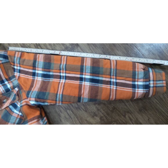 Legendary Whitetails Hooded Flannel Shirt Jacket Mens Medium Plaid Quilted - Picture 11 of 14